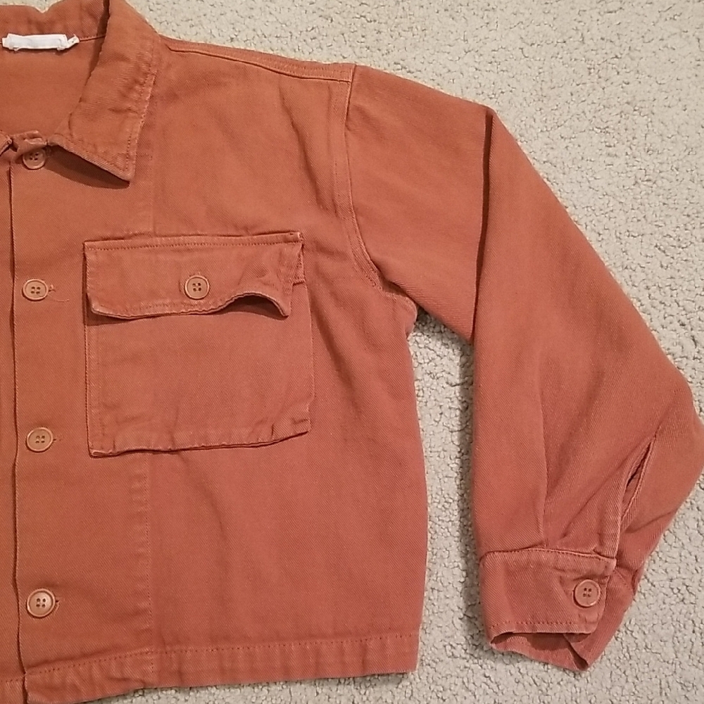 Lacausa Rust Orange Button-Up Jacket - Picture 3 of 5